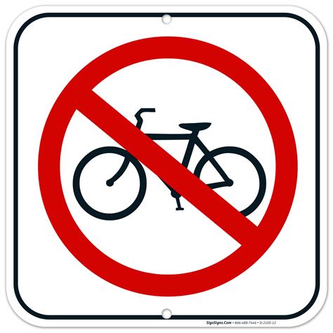 no bike signs.